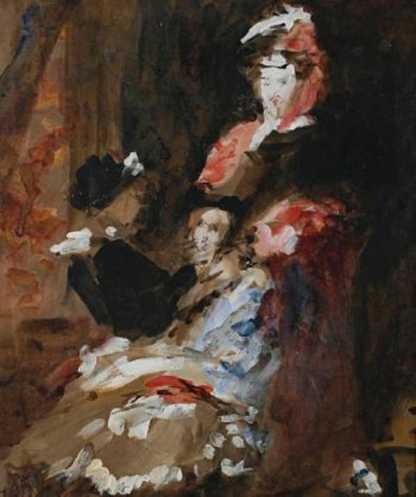 The pink earring by Hercules Brabazon Brabazon